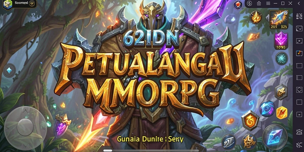 Tampilan gameplay seru di dunia MMORPG 62IDN.