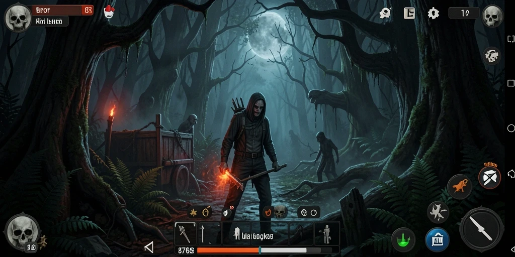 Gameplay Horror menegangkan di 8768 dengan suasana mencekam.