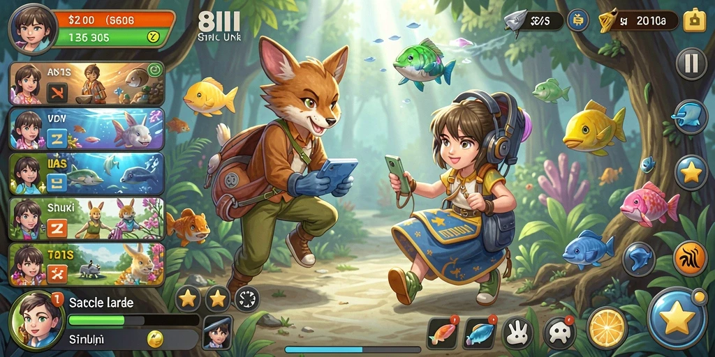 Tampilan gameplay 8II yang menarik dan interaktif.
