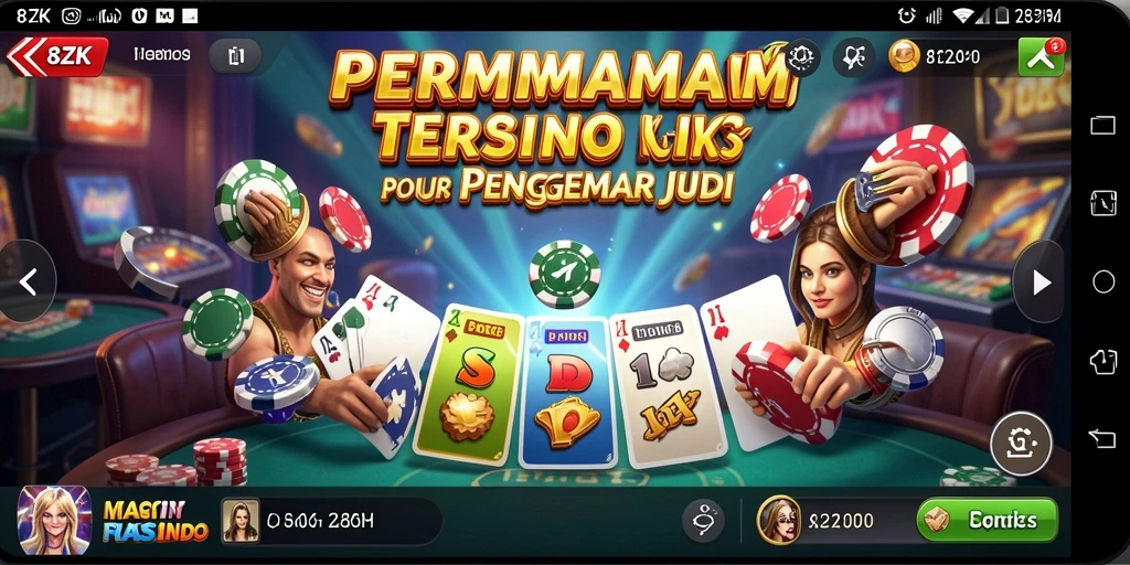 Tampilan permainan Kasino yang menarik di 8ZK.