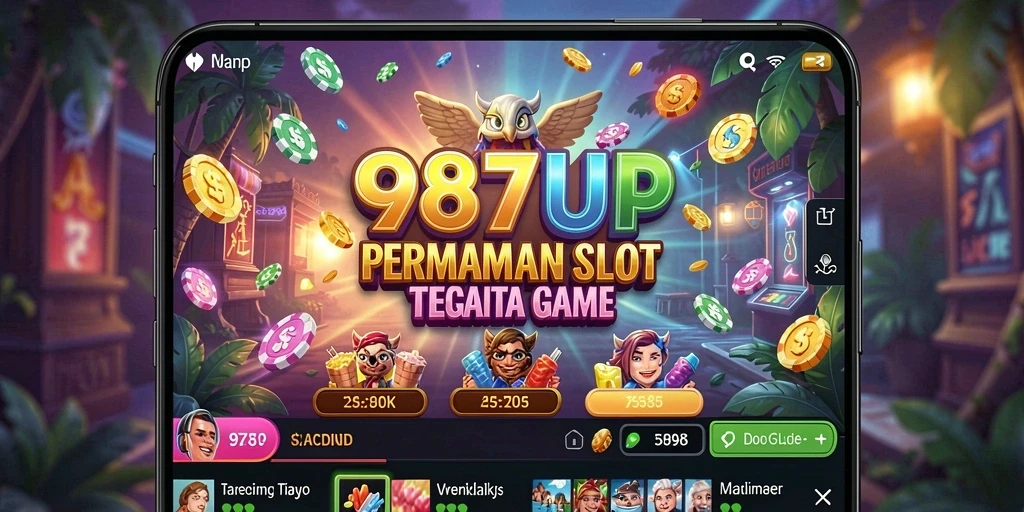 Screenshot permainan 987UP menampilkan gameplay Slot yang mendebarkan.