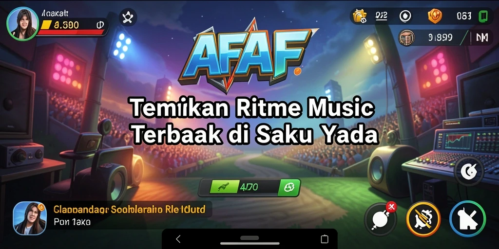 Tampilan gameplay AFAF yang penuh warna dan interaktif.