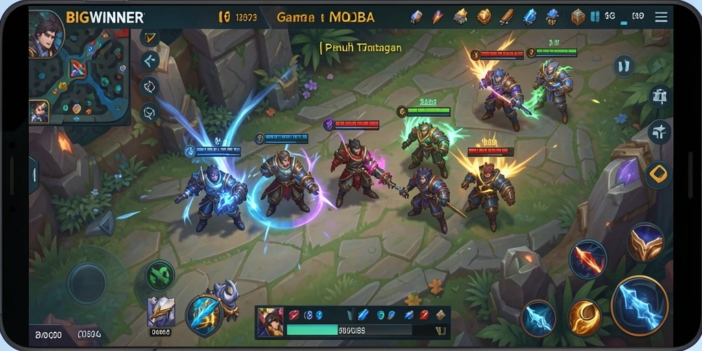 Tampilan gameplay <strong>BIGWINNER</strong> yang menegangkan dan penuh aksi.