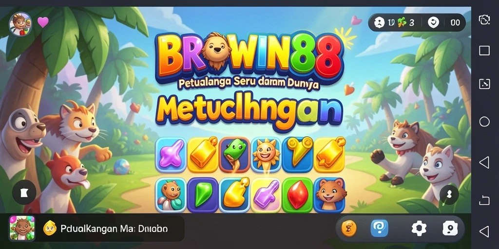 Tampilan gameplay BROWIN88 yang penuh warna dan menarik.