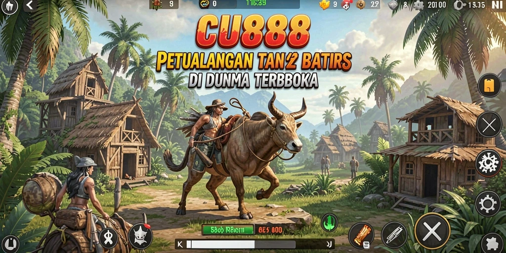 Tampilan gameplay seru di dunia terbuka CU888.
