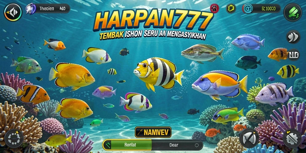 Screenshot menampilkan gameplay seru pada HARAPAN777.