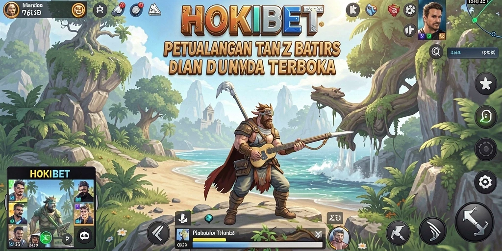 Gameplay HOKIBET yang seru dalam dunia terbuka yang luas.