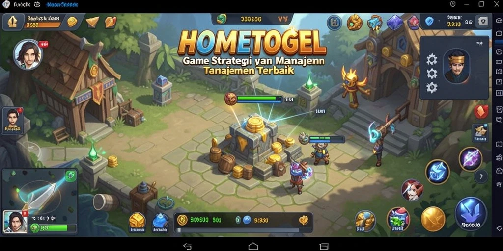 Tampilan menarik dari gameplay HOMETOGEL yang penuh strategi.