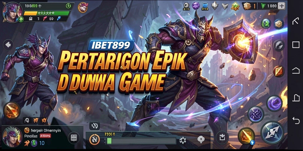 Screenshot gameplay IBET899 dengan aksi pertarungan yang mendebarkan.