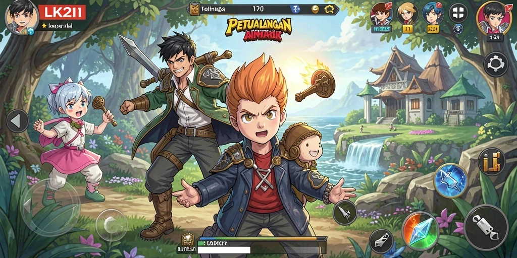 Tampilan menarik dari gameplay Anime LK21 yang menawan.