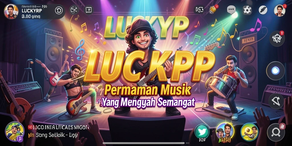 Tampilan gameplay LUCKYRP yang penuh warna dan menarik.