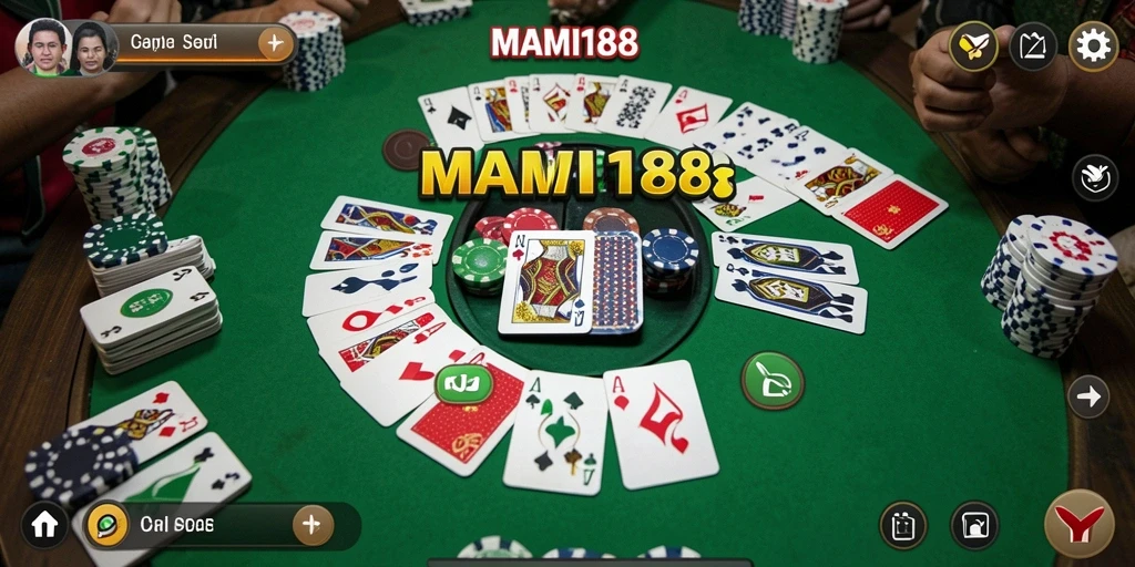 Tampilan gameplay menarik di MAMI188 dengan suasana seru bermain Gaple.