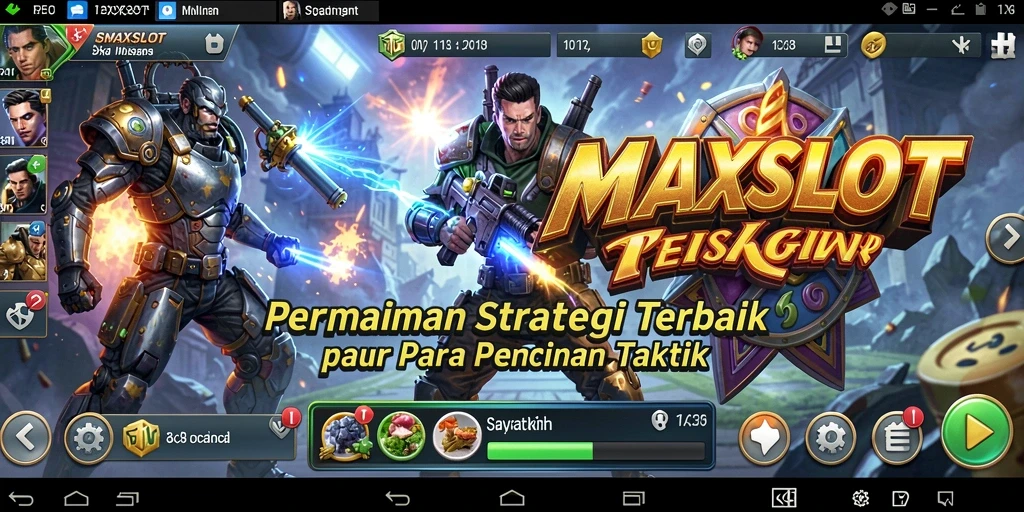 Screenshot gameplay MAXSLOT yang menampilkan aksi strategi mendebarkan.