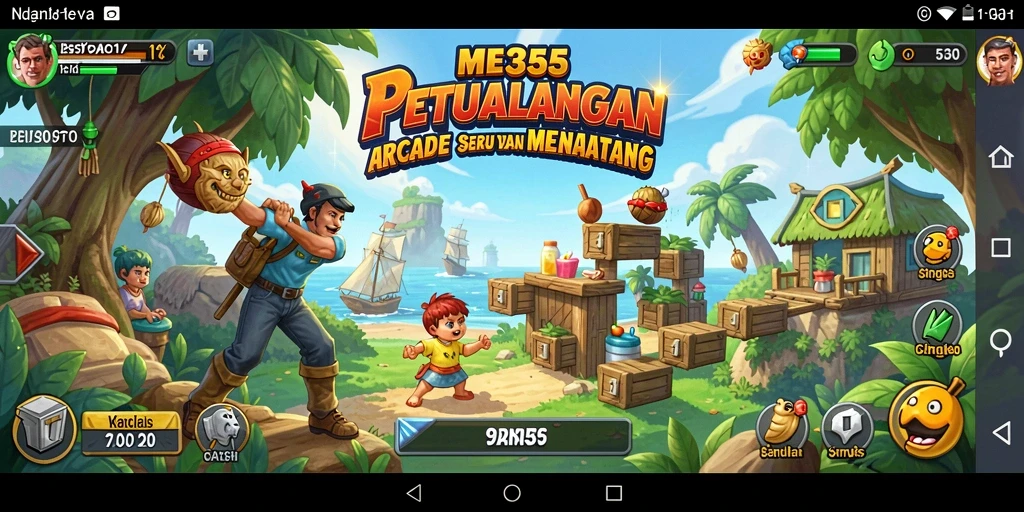 Tampilan gameplay seru dan dinamis dari ME355 dengan rintangan menarik.