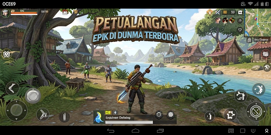 Gameplay OCE69 menampilkan aksi seru dan eksplorasi yang mendalam.