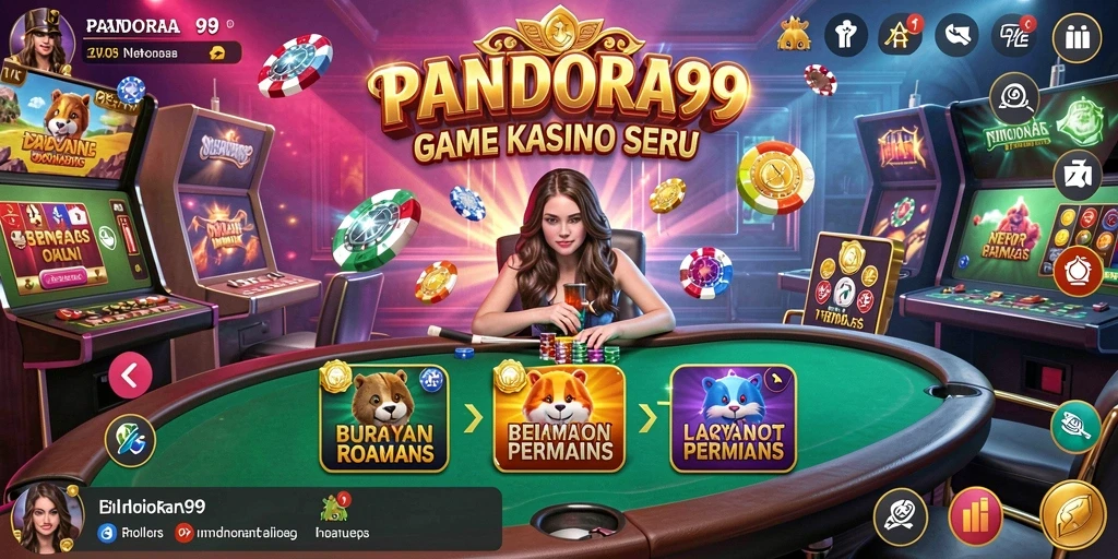 Tampilan screenshot utama PANDORA99 menampilkan permainan Kasino yang mendebarkan.