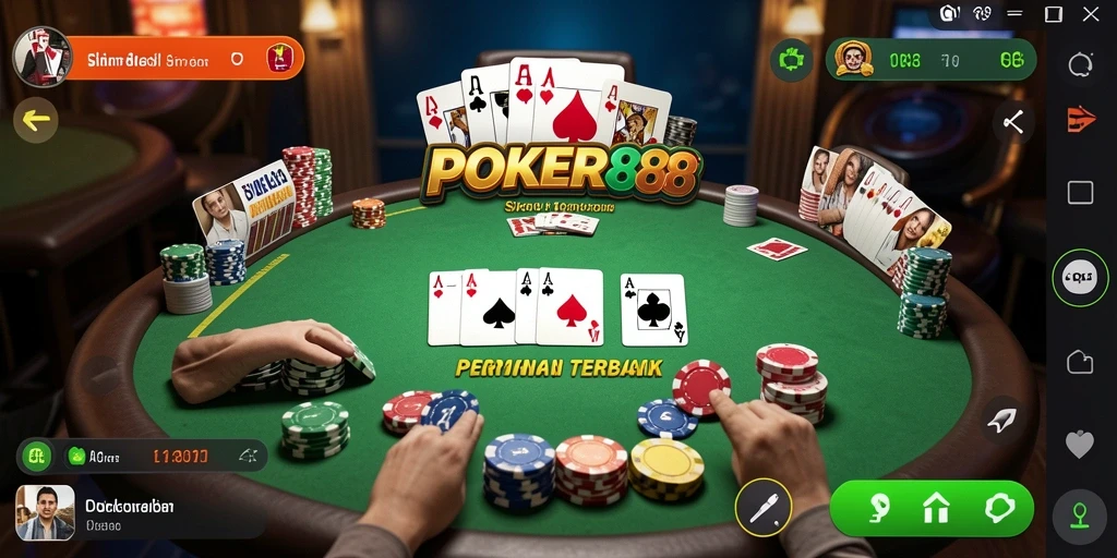 Tampilan gameplay POKER88 dengan fitur interaktif yang menarik.