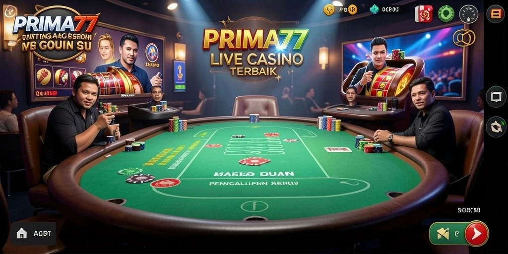 Screenshot gameplay menarik di PRIMA77 dengan dealer langsung.