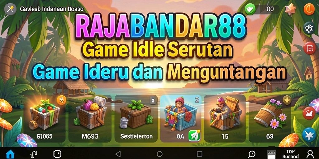 Tampilan gameplay utama dari RAJABANDAR88 yang menarik dan interaktif.