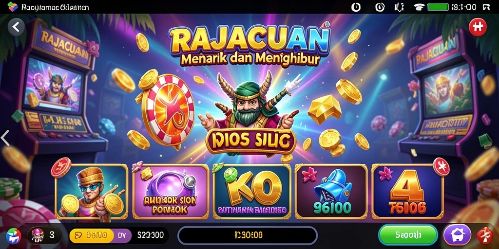 Tangkapan layar gameplay RAJACUAN dengan grafis yang menakjubkan.