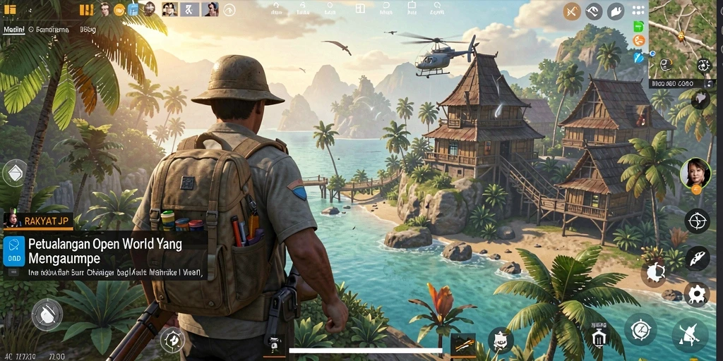Tampilan gameplay RAKYATJP yang menakjubkan dalam dunia Open World.