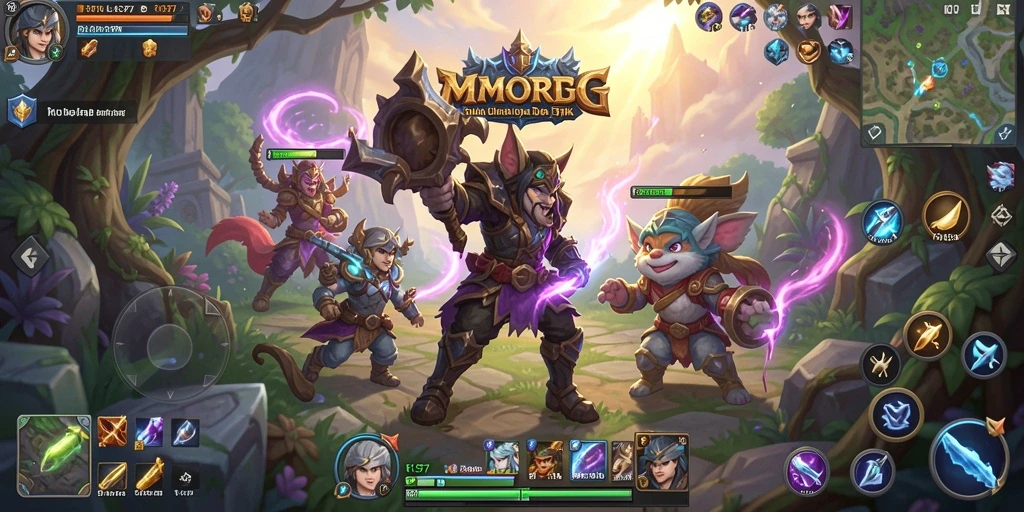 Tangkapan layar menunjukkan aksi seru dalam gameplay RICIS77 saat bertarung dengan monster.