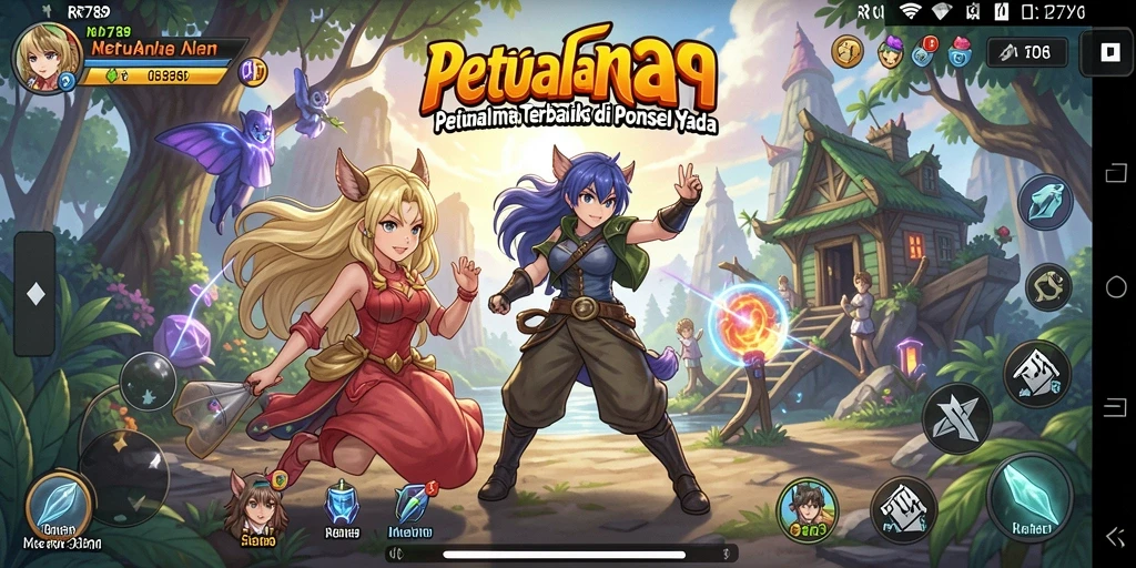 Tampilan gameplay menarik dari <strong>RR789</strong> dengan karakter anime beraksi.