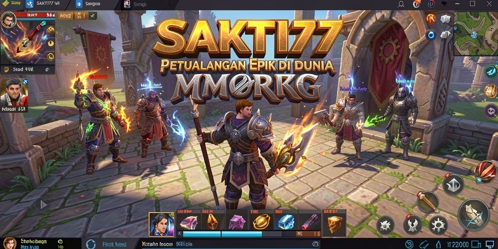Tampilan gameplay SAKTI77 menunjukkan pertarungan yang seru dan interaksi pemain.