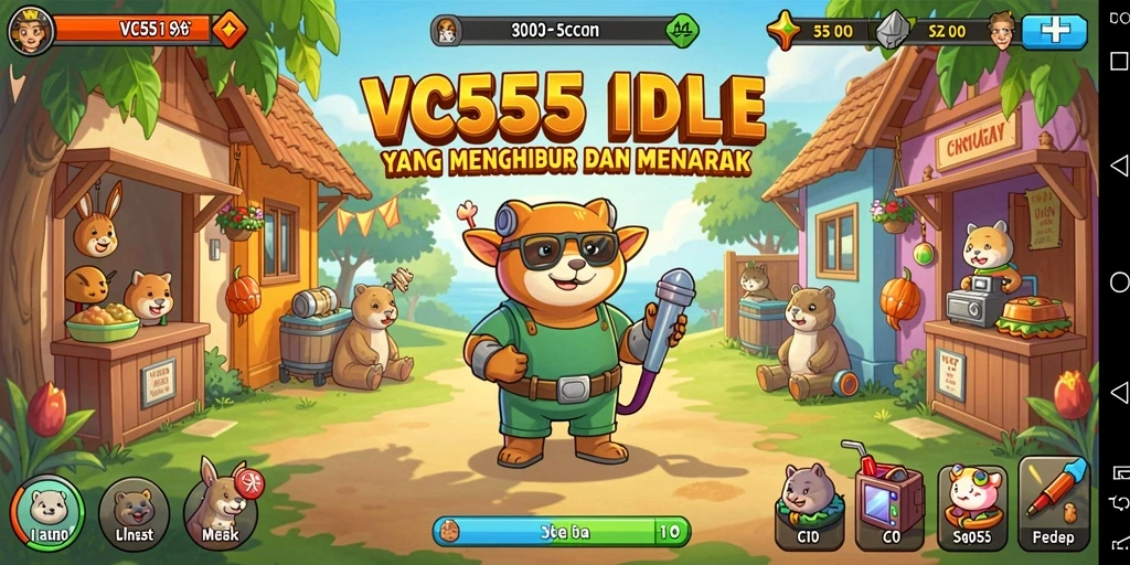 Tampilan gameplay VC55 yang menarik dengan aksi Idle seru.